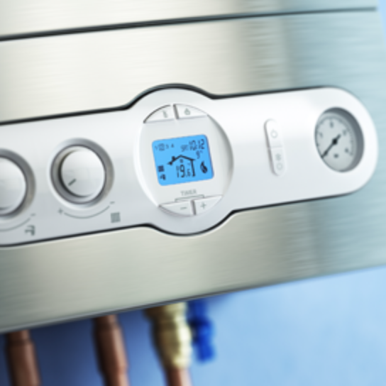 Modern Tankless Water Heater Control Panel